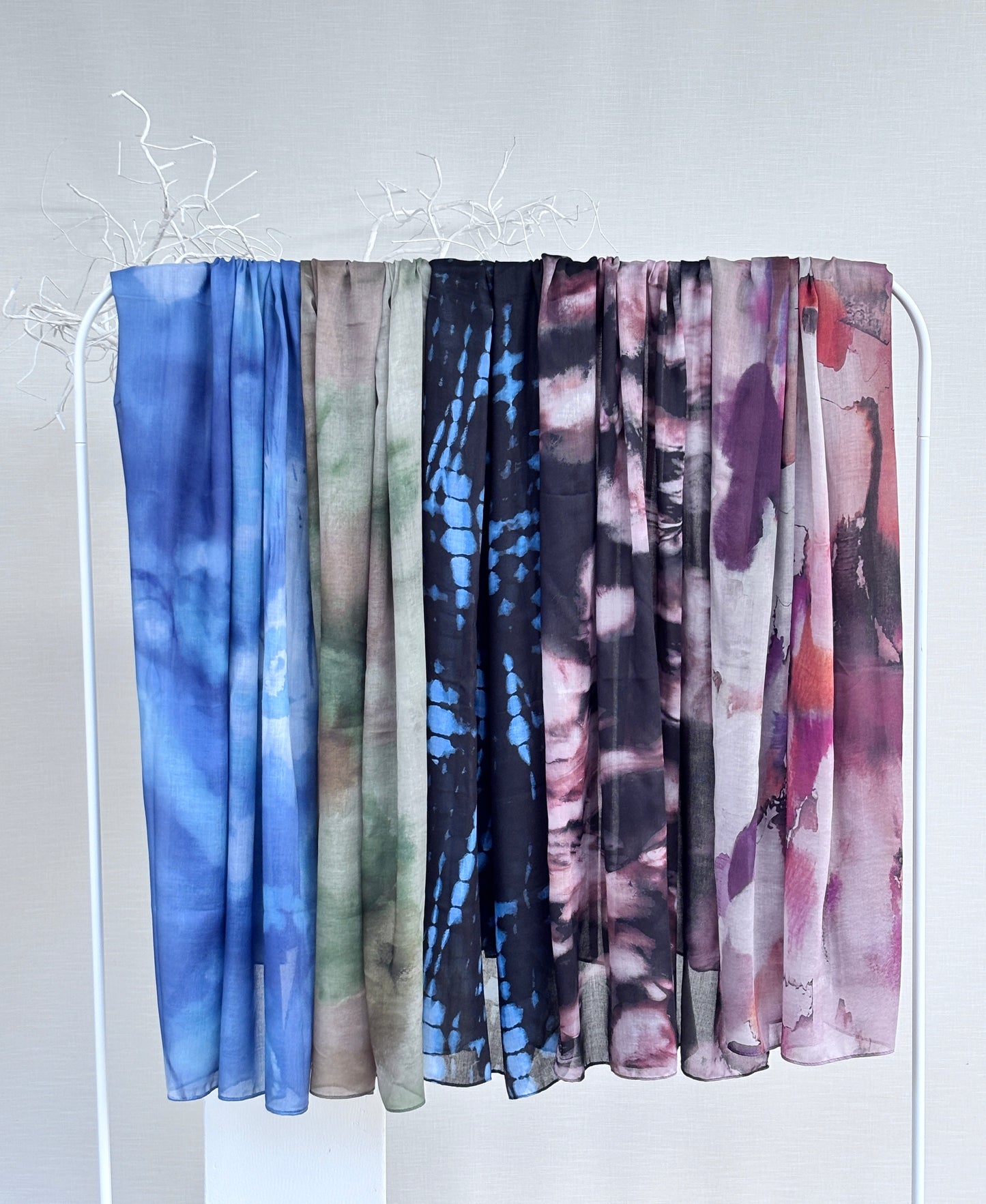 Printed Modal Hijab | Blue Lagoon