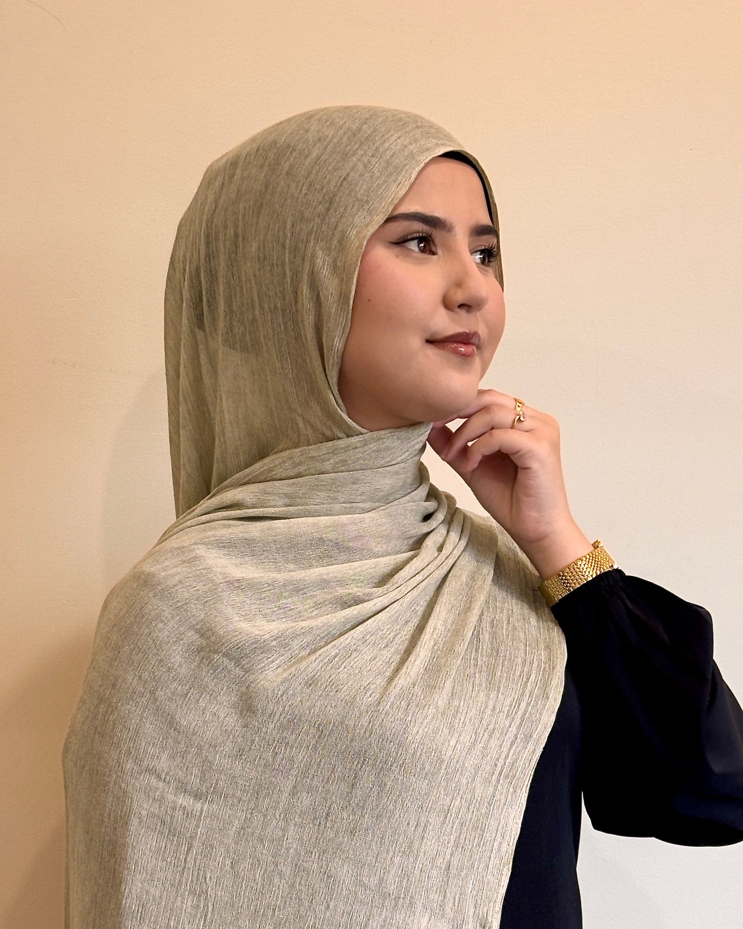Crinkle Viscose Hijab | Sage Veil