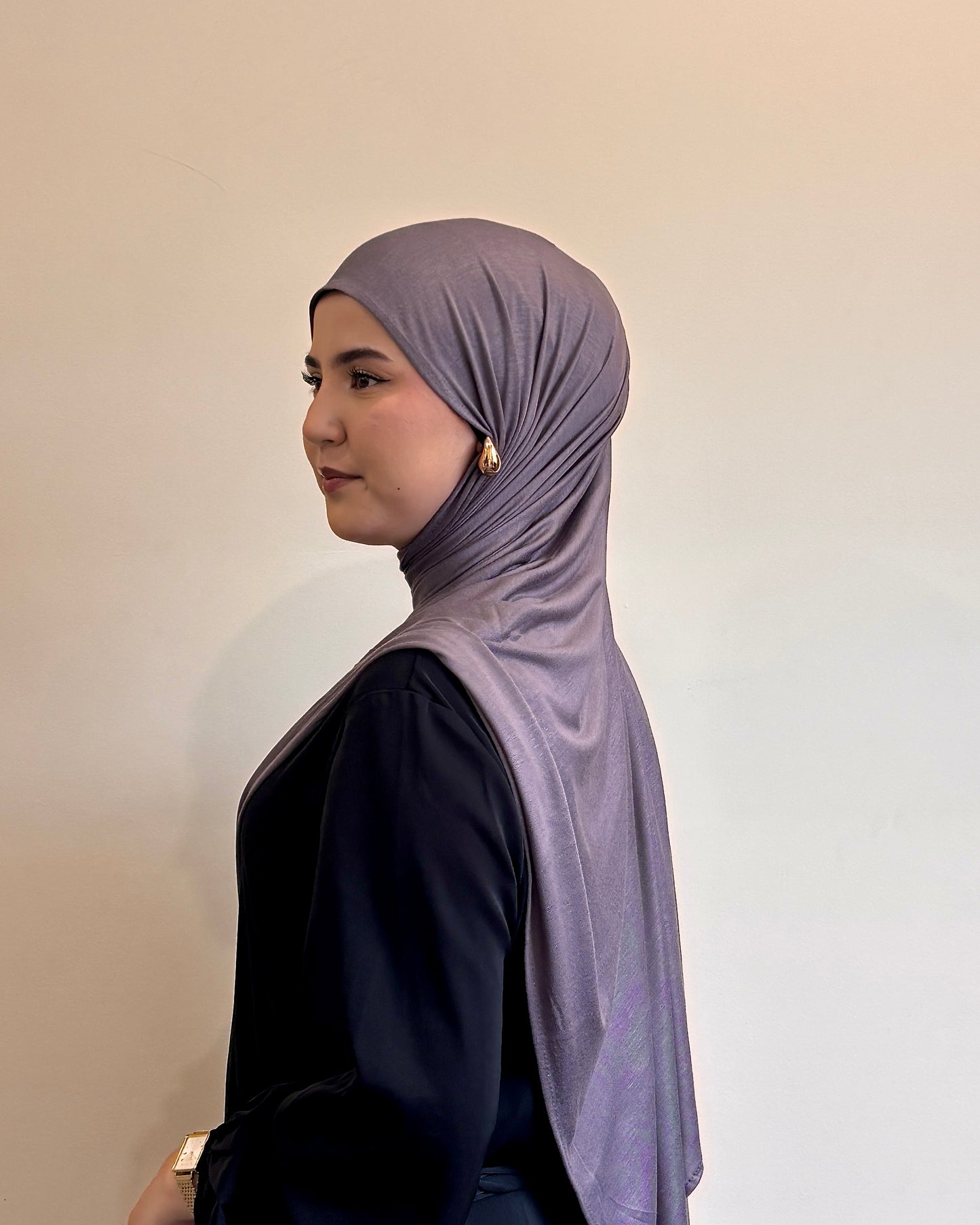 Premium Jersey Hijab | Graphite Grey