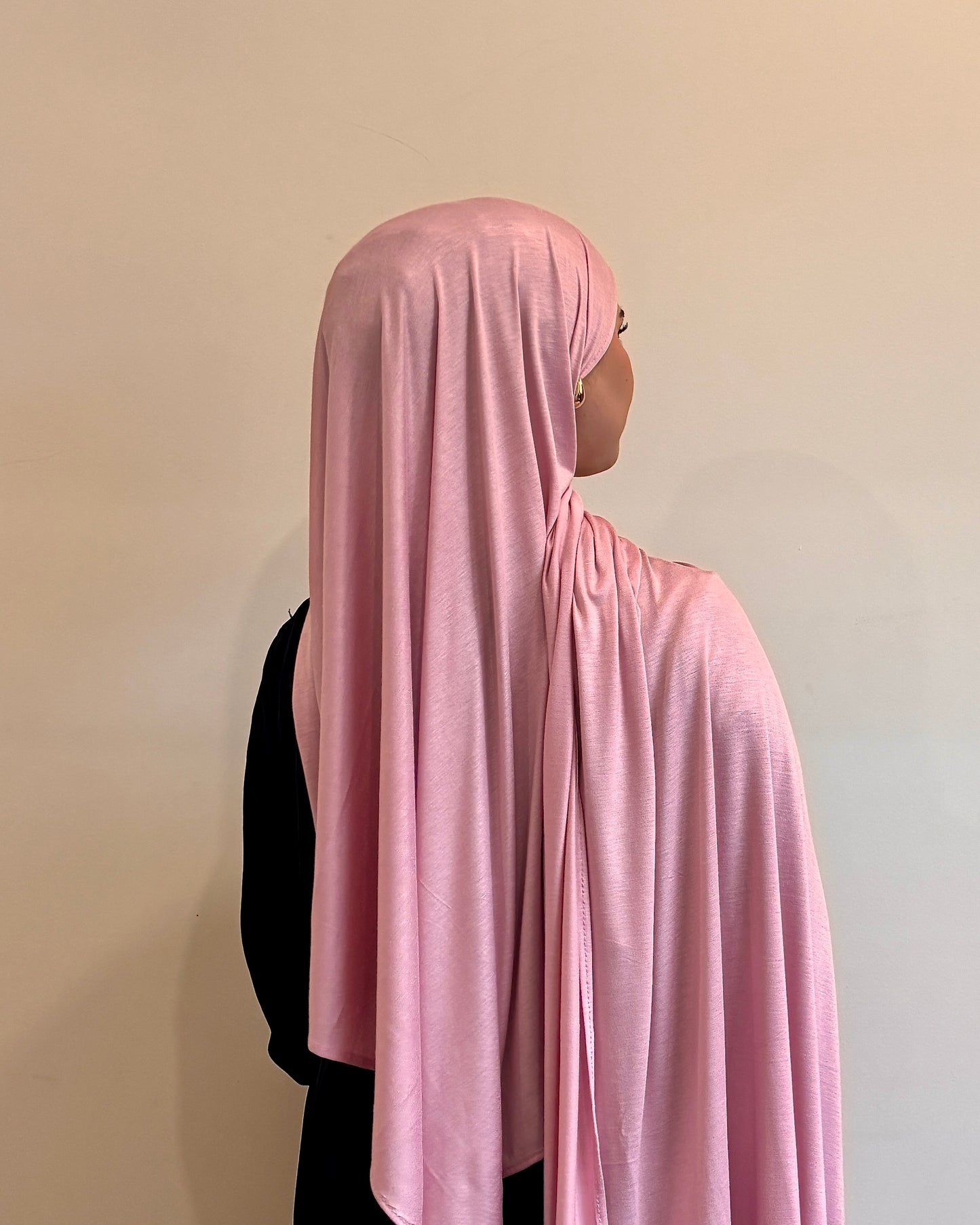 Premium Jersey Hijab | Rosewood Pink