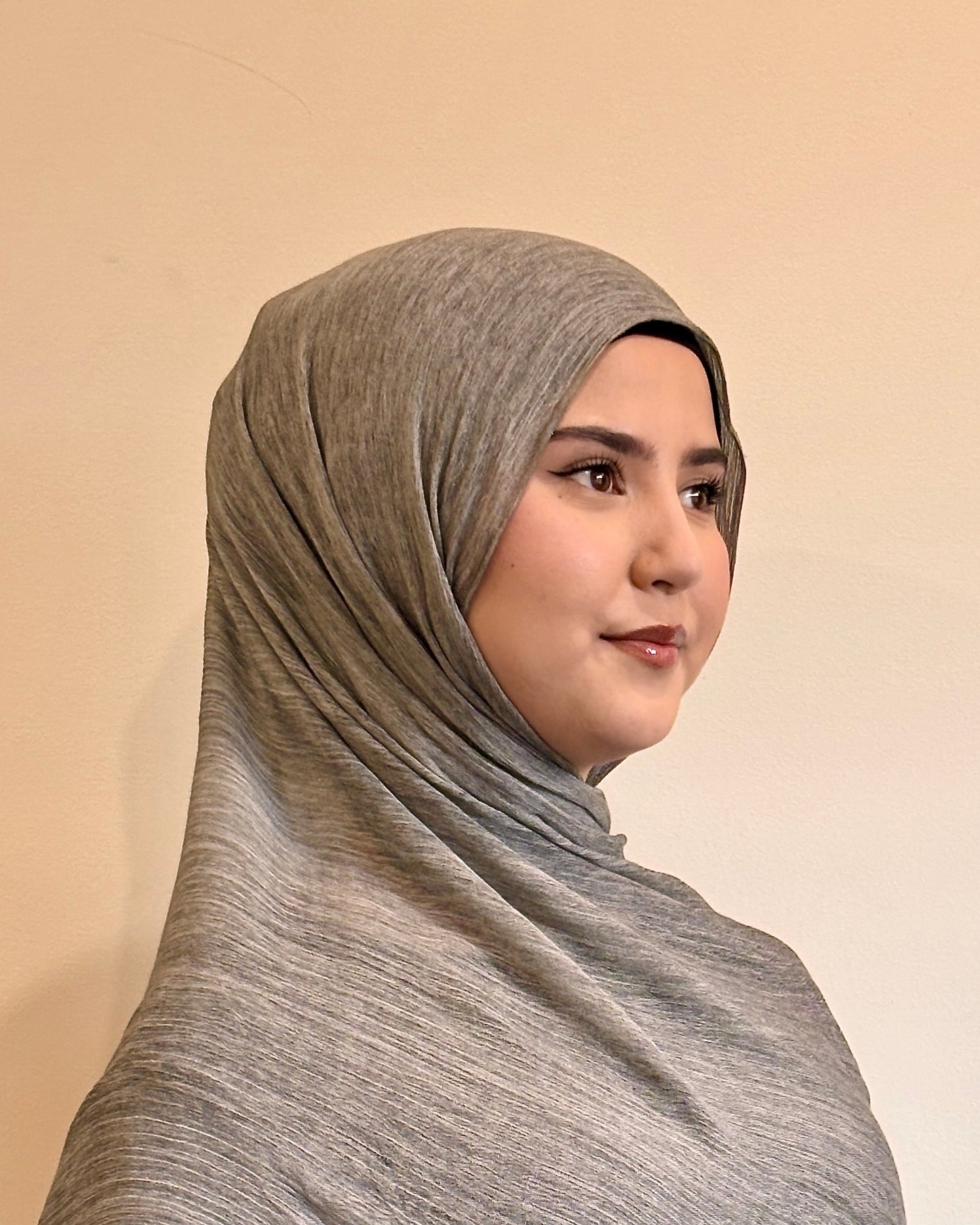 Crinkle Viscose Hijab | Charcoal Ash