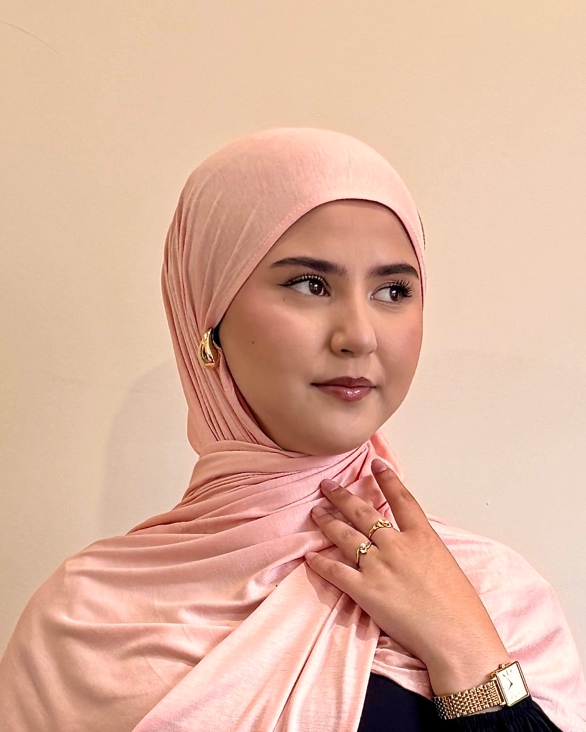 Premium Jersey Hijab | Blush Pink