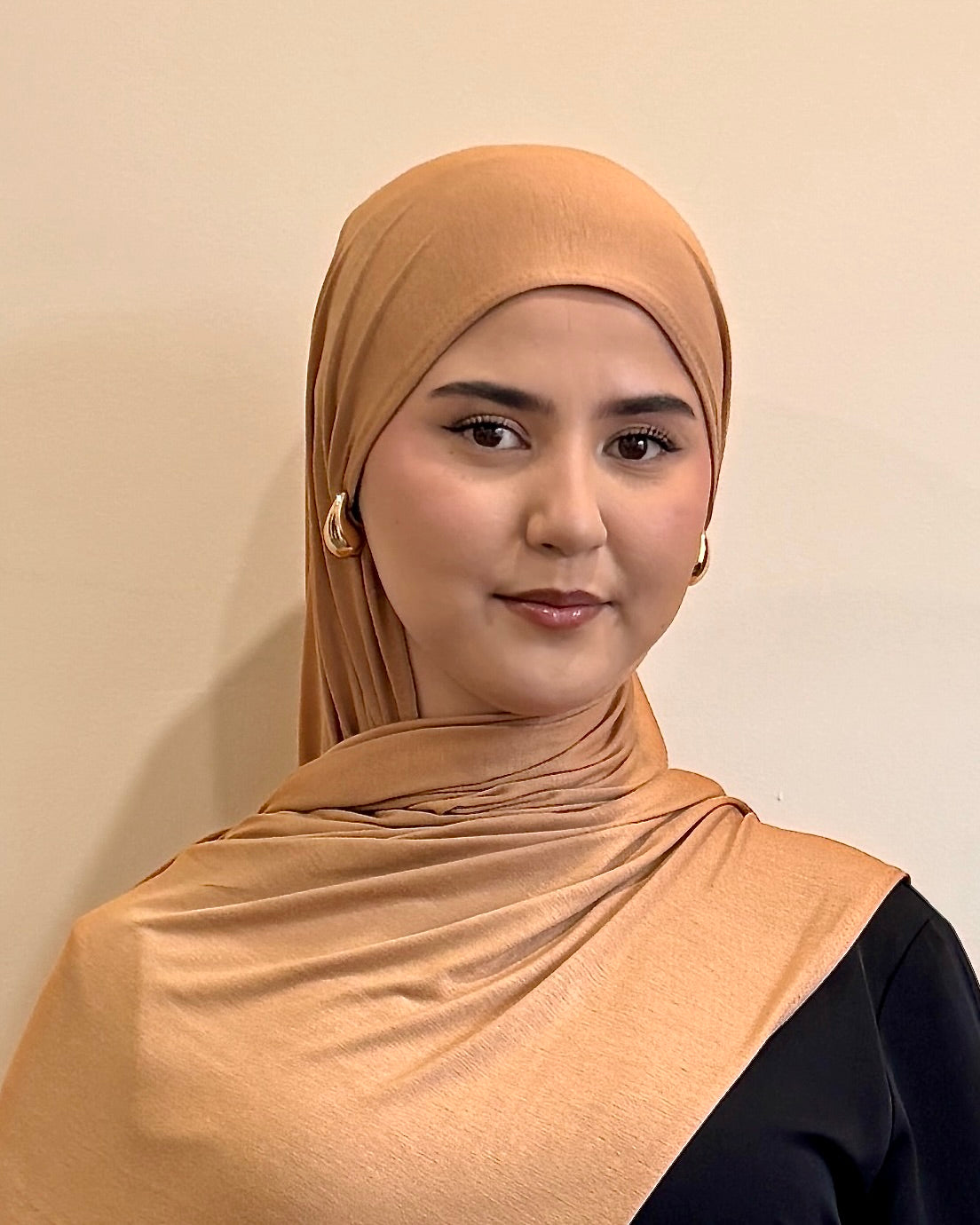 Premium Jersey Hijab | Golden Sand