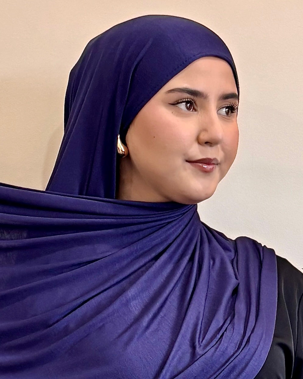 Premium Jersey Hijab | Midnight Blue
